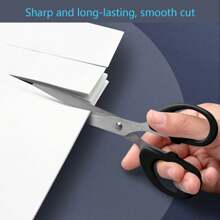 Office Scissors, DIY Craft Paper Cutting Stainless Steel Sharp Blade Student Scissors Household Mini Small Medium Size Stationery