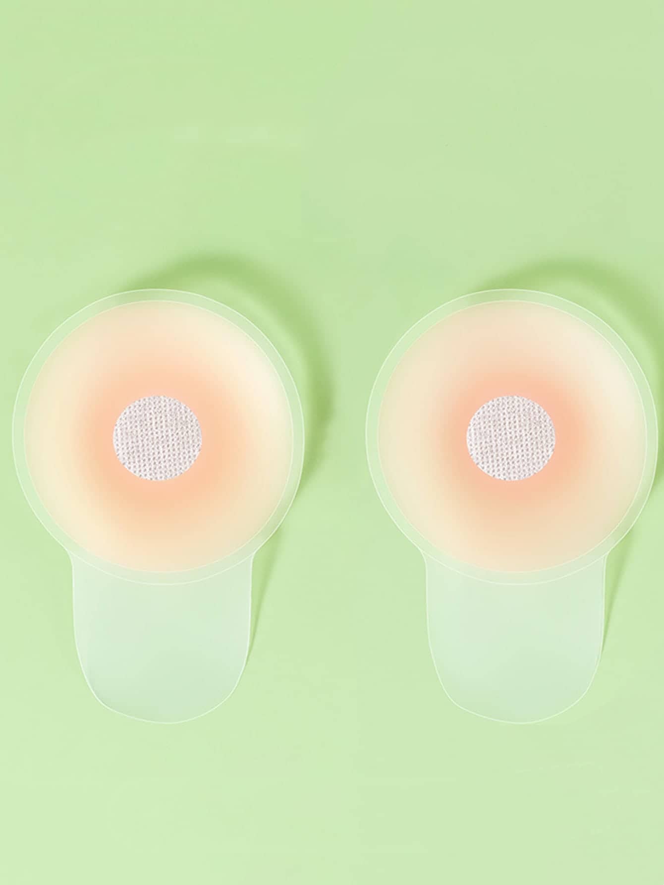 1 par de almohadillas adhesivas reutilizables de silicona tipo sostén/parches para mujeres