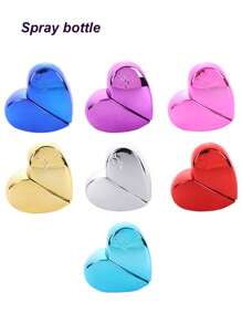 1件/2件25毫升心形香水喷雾瓶，菱形铝制喷雾器，可再填充小香水瓶 - 彩色 - 查看 5