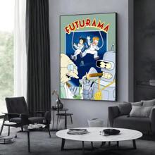1 tấm áp phích nghệ thuật treo tường không khung Pop F. Futurama B-Bender Anime tự làm áp phích quán cà phê trang trí nhà cửa khung tùy chọn - Nhiều màu - Xem 25