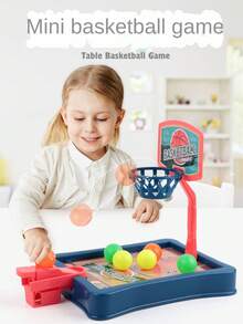 1 Set Kids Basketball Hoop, Single Player Tabletop Basketball Game, Indoor/Outdoor Basketball Toy/Game, Suitable For Boys And Girls, Ideal Birthday Gift/Outdoor Activity/Holiday Gift, School Supplies, Birthday Present, Party Supplies - Multicolor - View 2
