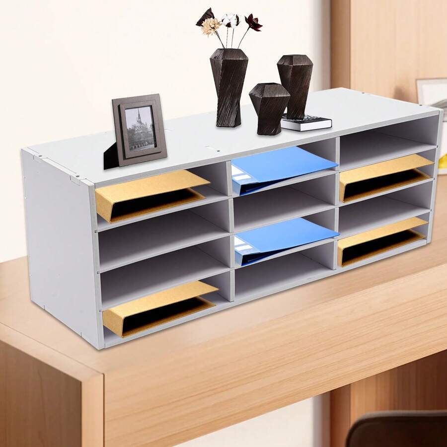 Yuemsh Organisateur De Courrier En Acrylique Transparent - Support Élégant Pour Lettres, Factures & Cartes Sur Bureau Ou Comptoir