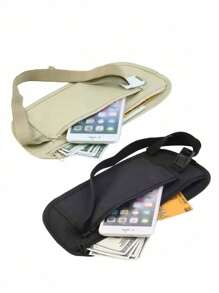 1PC 户外贴身运动腰包防盗隐形跑步腰包多功能超薄旅行手机包