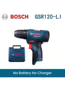 Bosch Professional Cordless GSR120-Li Drill/Screwdriver (Bare Metal + Box) - Multicolor - View 1