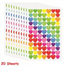 10-50 Sheets Colorful Diary Self-Adhesive Graffiti Stickers Scrapbook Albums Graffiti Stickers Student Notebook Decoration Heart Number Letter Dot Sticker ﻿