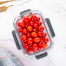 24 Pcs Glass Food Storage Containers With Lids Set, Airtight Glass Meal Prep Containers (12 Containers & 12 Lids),Leak-Proof Meal Prep Containers With Lids, Dishwasher/Microwave/Oven/Freezer, Containers For Storing Food, Suitable For Office Workers And Student Party Members - Grey - View 6