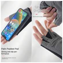 1 Pair Spring Cycling Half Finger Gloves, Outdoor Sports, Hiking, Fitness, Anti-Slip Hand Protection, Unisex - Multicolor - View 9