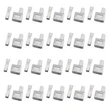 25 对金属拉链头止动件，金色、银色和黑色，高品质，顺滑，适用于服装、夹克、行李箱 DIY 维修和更换