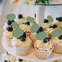 16pcs Dried Australian Eucalyptus Branches, Pickled Loose Eucalyptus Silver Dollar Leaves, Fresh Eucalyptus Silver Dollar Leaves For Shower - Wedding Home Party Vase Filler, Holiday Decor, Flower Girl Basket, Wreath, Scented Candle, Confetti, DIY Wreath, Cake Decor Gifts Birthday Graduation