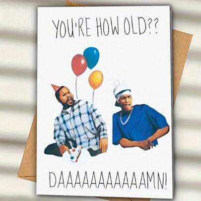 Funny Birthday Cards With Envelopes, Perfect Birthday Cards For Family And Friends, "How Old Are You?", Humorous Birthday Cards