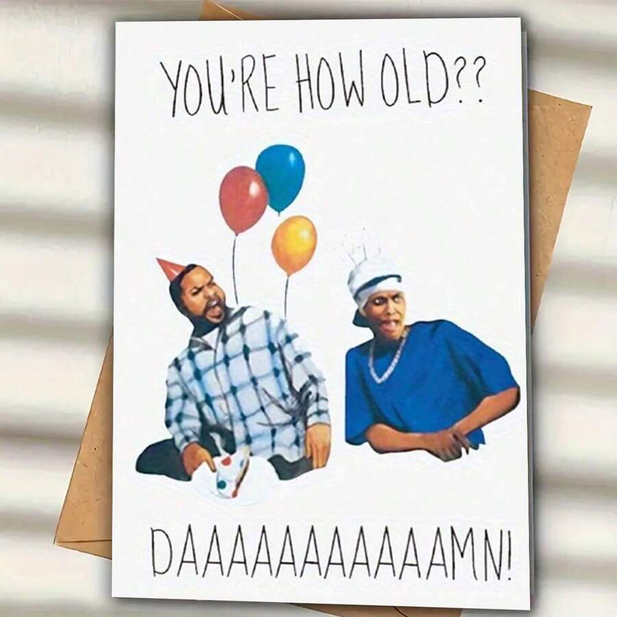 Funny Birthday Cards With Envelopes, Perfect Birthday Cards For Family And Friends, "How Old Are You?", Humorous Birthday Cards - Multicolor - View 1