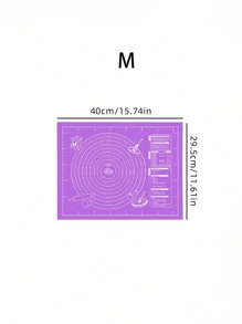 1pc Kneading Mat - Non-Stick, Easy To Clean - Blue/Purple/White/Pink Options, Convenient Cleaning, Suitable For Cookie, Dough, Cake Baking, Essential Baking Tool For Chinese Pastries, Great For Christmas, Easter, Thanksgiving