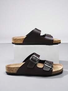 可调节扣环男女休闲拖鞋，软木凉鞋，户外沙滩鞋，男女皆宜，加大码