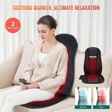 Snailax Vibration Back Massager With Heat, Seat Massager With 8 Vibrating Motors & 5 Modes, Chair Massager Cushion, Massage Pad For Chair, Office, Gifts For Lover - 1 - View 4