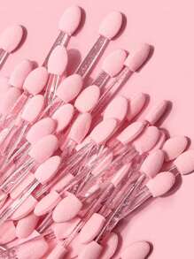 10/20/50Pcs Nail Art Brush Double Sided Chrome Pink Black Multifunctional Nail Brush Nail Powder Applicator Sponge Sticks Nail Supplies Equipment Coloring Tool - Multicolor - View 4