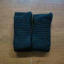 1/2 Pares de calcetines profesionales de fútbol americano, calcetines de tripulación extra largos para adultos con amortiguación acolchada y unicolor, para béisbol/fútbol