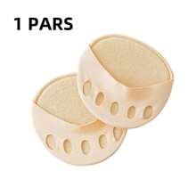 10pcs/5pcs/3pcs/1pc Women High Heel Toe Pads, Comfortable Foot Care Half Insoles, Anti-Slip Toe Cap, Arch Support Pads, Decompression Anti-Slip Toe Socks, Spring/Summer Open Toe Socks