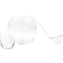 REIMART Set Cristal Ponchera, 6 Vasos Old Fashion Y Cucharón Acrilico - 1 - Ver 3