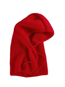 新款拉法帽，女士防风羊毛保暖颈套帽，冬季保暖护耳帽