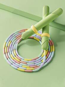 1 Piece Rainbow Bamboo Joint Thumb Positioning Jump Rope No Knot Adjustable Beginner Thumb Positioning Jump Rope