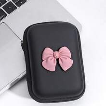 Bestselling Heart-Shaped Square Earphone Case, Zipper Data Cable Package Box, Charging Cable Hard Case, Anti-Pressure EVA Storage Bag, Bow Storage Bag, CCD Camera Bag, Bluetooth Earphone Bag - Multicolor - View 2