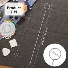 1 szt. Szycie Pętla Obrót Hak Długi Pętla Obrót Narzędzie Z Zatrzaskiem Do Pasków Materiałowych Paski DIY Akcesoria Do Robienia Na Drutach