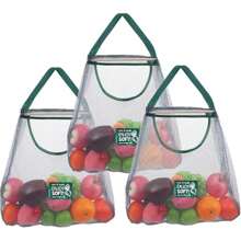 1 Piece Reusable Wall Mounted Vegetable Storage Mesh Bag, Durable And Sturdy Fruit Vegetable Mesh Bag, - Washable Wall Mounted Fruit Basket For Garlic, Potatoes, Onions Or Pantry - Multicolor - View 6