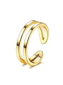 1pc Hollow C-Shape Steel Foot Ring, Elegant & Fashionable Design For Women - Foot Ring - View 6