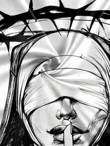 Men's Retro Graphic Print Drop Shoulder Short Sleeve T-Shirt - Multicolor - View 5