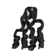 French Curly Braiding Hair 24 Inch 1/3/8Packs Curly Braiding Hair Pre Stretched French Curls Braiding Hair French Curl Crochet Braids Loose Wavy Curl Braiding Hair Extensions