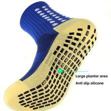 1/2/4/6/10 Pairs Men's Cushioned Compression Mid-Calf Soccer Socks, Anti-Slip For Training & Matches