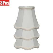 3pcs/6pcs Hand CraftedSmall Mini Lamp Shade, 3.15" Top X 5.12" Bottom X 4.72" High, Clip On Lamp Shade, Fit For Droplight Wall Lamp Candle Chandelier Small Table Lamp Lamp Shade, For Pointed Bulb Light Sources, Durable Home Living Room Lighting Shades, Lighting Accessories - Elegant And Natural Lighting Solution, Home Decor, Gift For Family And Friends - Multicolor - View 15