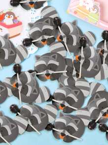 50pcs Fox Lollipop Paper Cards, DIY Decorative Cards - Multicolor - View 7