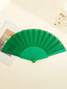 1PC/5PCS 塑料便携式手持舞蹈派对风扇，中式日式婚礼装饰折叠，低调简约的礼物，适合派对、婚礼、典礼、家居装饰，或作为礼物送给他人，作为表演道具；适合 DIY，适合派对主题或创造独特的设计。 - 彩色 - 查看 14