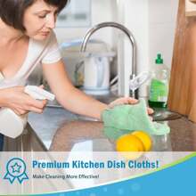 Kitchen Towels, 12 Packs Absorbent Coral Fleece Dish Towels, No Odor Reusable Dish Cloths, Microfiber Cleaning Cloths, Fast Drying Dishcloths, 5.9" X9.8" - Multicolor - View 5