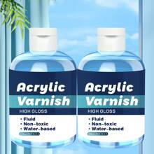Acrylic Varnish 4.06oz/ Matte Finish, Transparent, Fluid, Water-Based, Sealant For Art And Crafts