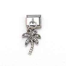 1 pieza Figura de perro de globo multicolor de acero inoxidable para ensamblar, componente modular de mariquita para hacer pulseras hechas a mano, accesorio unisex de uso diario - Multicolor - Ver 8