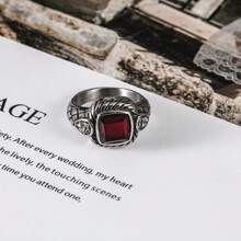 1pc Fade-Resistant Fashion Punk Hip Hop European & American Retro Style Unisex Stainless Steel Ring Accessories, Elegant & Fierce, Suitable For Men And Women - SA721 - View 12