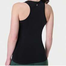 Athlete Seamless Workout Tank Top - Black - View 2