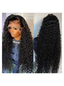 34 Inch Discount Elegant Water Wave 13x4 Lace Front Wig For Women - 150% Density, Pre-Plucked & Pre-Cut Human Hair, Glueless Easy Put-On 8-34 Inch