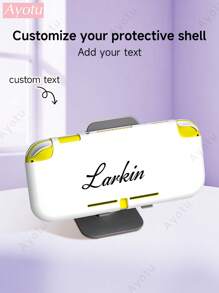 1pc Customizable Text & Name Protective Case Compatible With Nintendo Switch/Switch OLED/Switch Lite, Soft TPU Shell Compatible With Switch Console, Switch Game Accessories, Switch Joy-Con Accessories, Can Charge While Docked, Ideal Gift For Students, Colleagues, Friends, New Year, Back To School