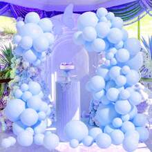 55 Peças Kit de Arco e Guirlanda de Balões de Látex Rosa Sólido para Decoração de Cenário para Festa de Noivado, Casamento, Aniversário, Aniversário, Festa Interna