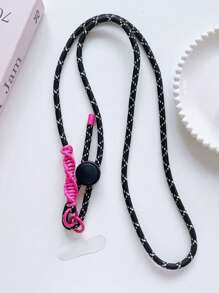 多色编织可调节手机挂绳，户外防丢失肩带绳