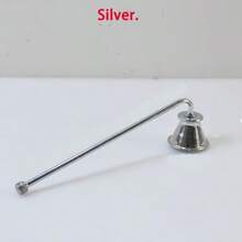 1pc, Stainless Steel Candle Snuff Bottle, Long Handle Bell Flame Extinguisher, Candle Accessories Gifts Birthday Graduation