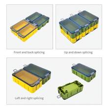 3pcs Set Glow-In-The-Dark Mini Fishing Tackle Box - ABS/PC, Stackable To Store Hooks, Baits And Accessories, Vibrant Mixed Colors, With Transparent Divider, Fishing Lures And Baits