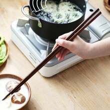 1/2/5双/套可重复使用超长木筷子，适用于火锅、烹饪和煎炸厨房用具，操作简单，控制精确，学校用品 - 彩色 - 查看 12