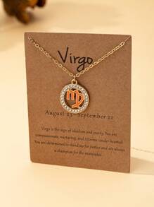 1pc Elegant Fashion Enamel Star Sign Pendant Necklace Suitable For Women's Daily Wear