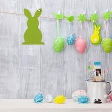 Easter Bunny Tree Ornaments Spring Bunny Wooden Decorations Small Hanging Ornaments For Home - Colorful - View 6