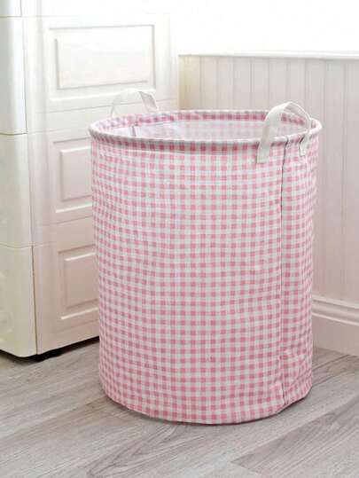 Fabric Storage Basket, Waterproof Lining Foldable Organizer For Clothes And Toys