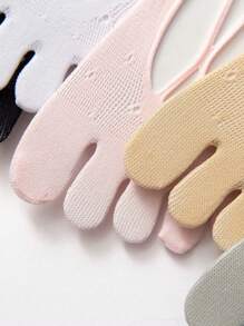 5 Pairs Women's New Style Criss-Cross Net Mesh Breathable No-Show Five Finger Socks, Comfortable And Versatile, Low Cut For Spring And Summer - Multicolor - View 4